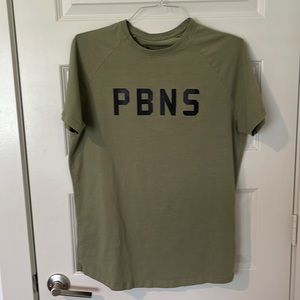 ALPHALETE MEN’S ARMY GREEN ACTIVE T-SHIRT BLACK MEDIUM - PBNS